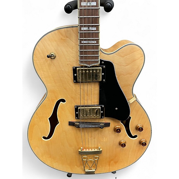 Used Oscar Schmidt OE40N Hollow Body Electric Guitar Natural Hollow Body Electric Guitar