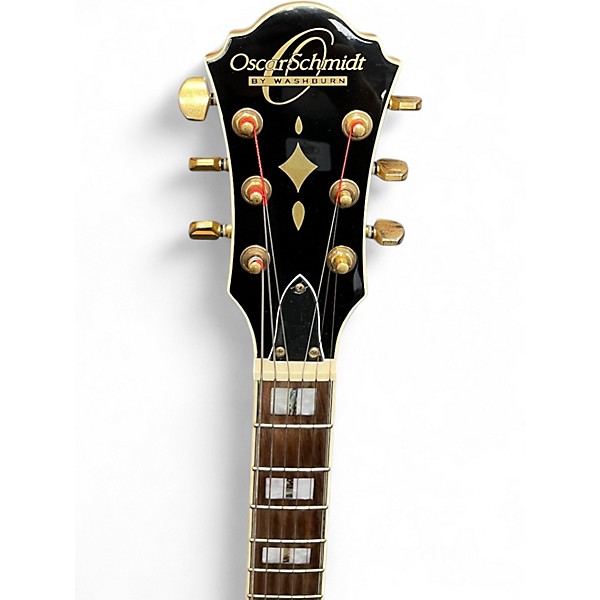 Used Oscar Schmidt OE40N Hollow Body Electric Guitar Natural Hollow Body Electric Guitar