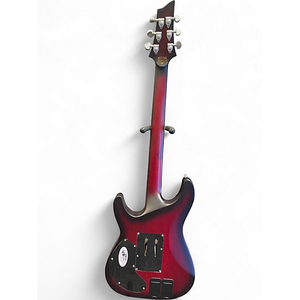 Used Schecter Guitar Research C1 Platinum FR Crimson Burst Solid Body Electric Guitar