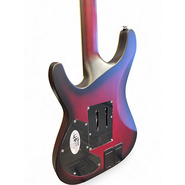 Used Schecter Guitar Research C1 Platinum FR Crimson Burst Solid Body Electric Guitar