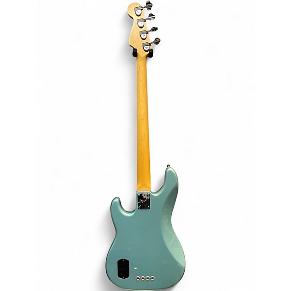 Used Fender American Deluxe Precision Bass Lake Placid Blue Electric Bass Guitar