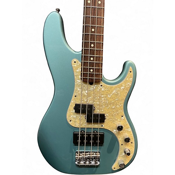 Used Fender American Deluxe Precision Bass Lake Placid Blue Electric Bass Guitar