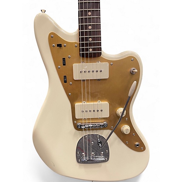 Used Squier J Mascis Jazzmaster Vintage White Solid Body Electric Guitar