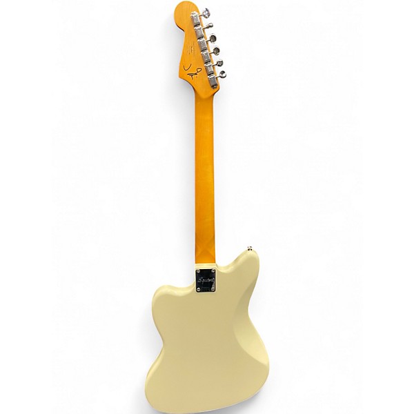Used Squier J Mascis Jazzmaster Vintage White Solid Body Electric Guitar