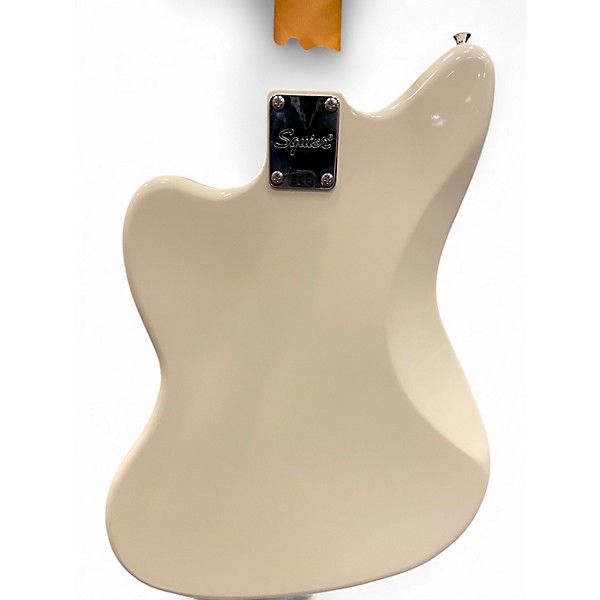 Used Squier J Mascis Jazzmaster Vintage White Solid Body Electric Guitar