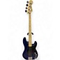 Used Fender Deluxe Active Precision Bass Blue Electric Bass Guitar thumbnail
