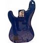 Used Fender Deluxe Active Precision Bass Blue Electric Bass Guitar