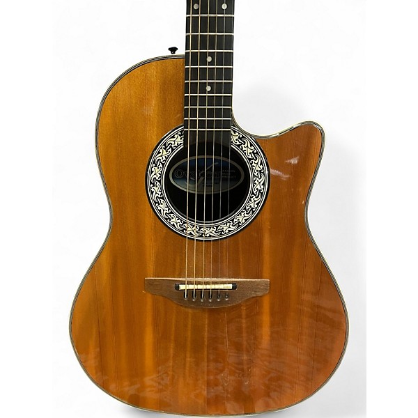 Used Ovation 1561 Balladeer Natural Acoustic Electric Guitar