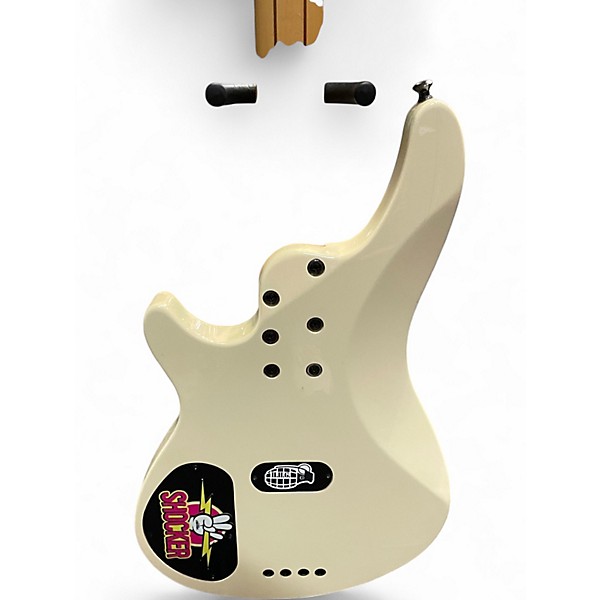 Used Schecter Guitar Research Diamond Series Off White Electric Bass Guitar