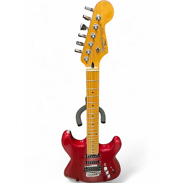 Used Squier Stratocaster II Contemporary Red Solid Body Electric Guitar