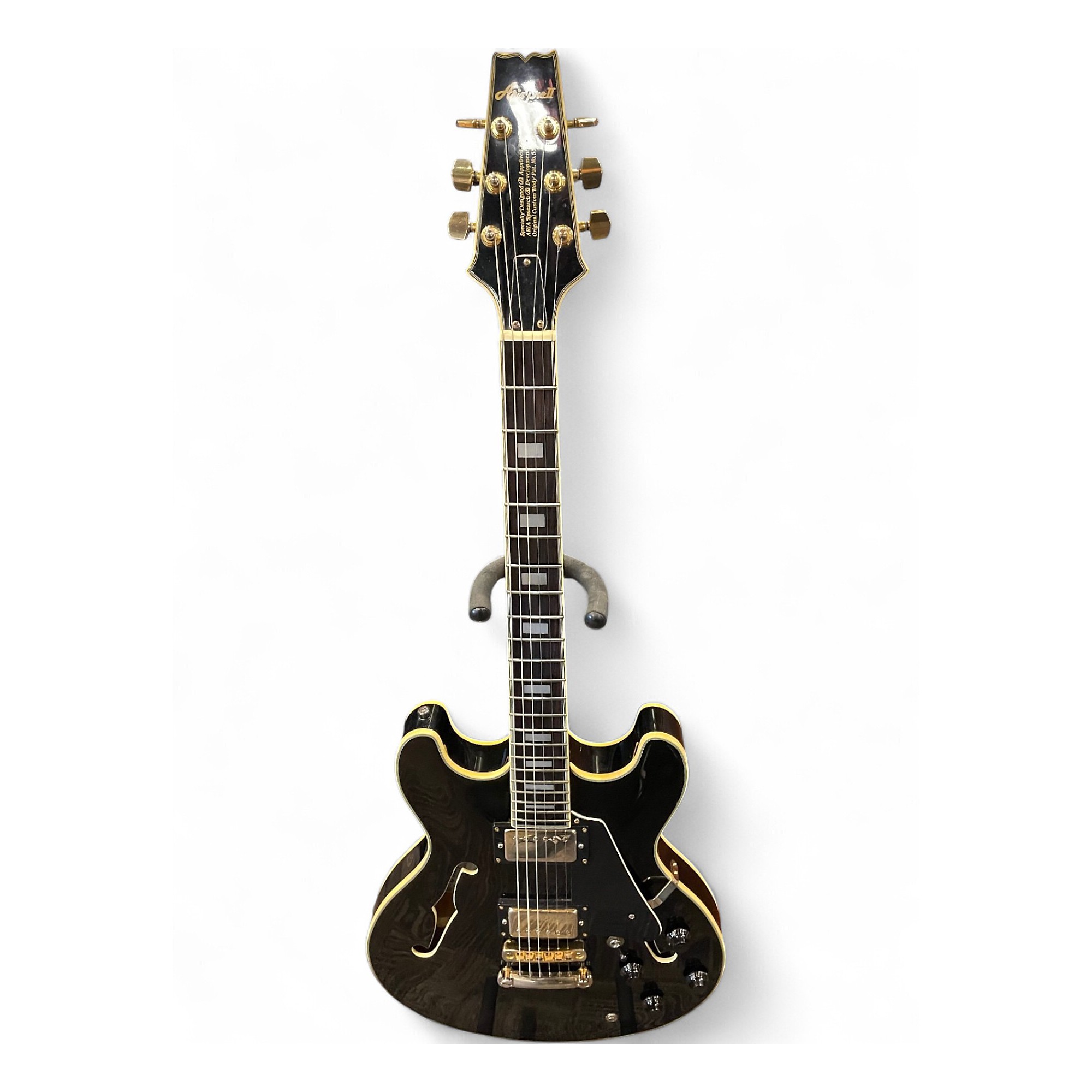 Used Aria Pro Ii TA60 Black Hollow Body Electric Guitar Black