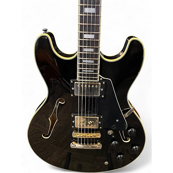 Used Aria Pro Ii TA60 Black Hollow Body Electric Guitar