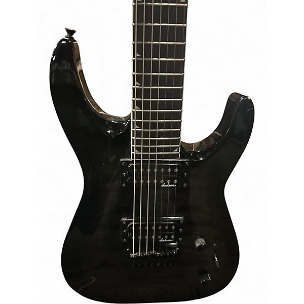 Used Jackson JS Series Dinky Arch Top JS22Q-7 DKA HT Transparent Black Burst Solid Body Electric Guitar