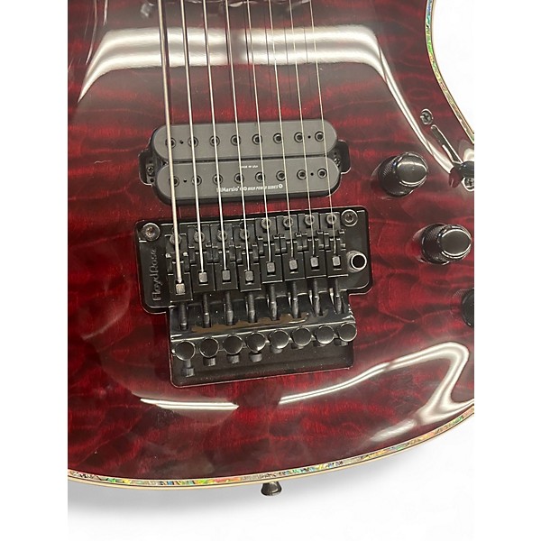 Used B.C. Rich SHREDZILLA 8 STRING RED Solid Body Electric Guitar