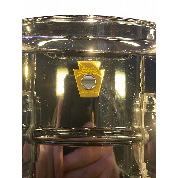 Used Ludwig 6.5X14 Black Beauty Snare BLACK NICKEL Drum