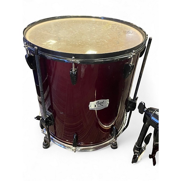 Used Pearl 4 Piece Export RED Drum Kit