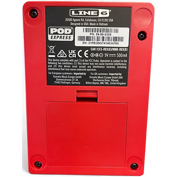 Used Line 6 Pocket Pod Express Amp Modeler Effect Processor