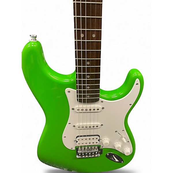 Used Squier SONIC STRATOCASTER LAUREL FINGERBOARD LIME GREEN Solid Body Electric Guitar