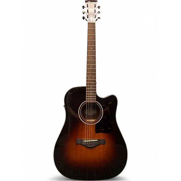 Used Ibanez Aw400ce 2 Color Sunburst Acoustic Electric Guitar