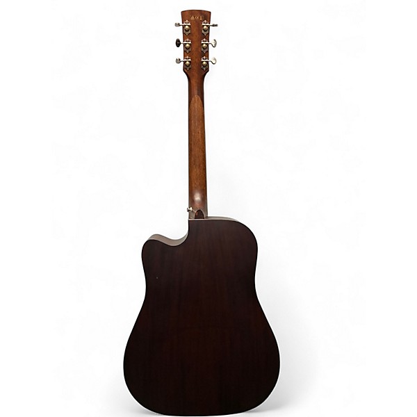 Used Ibanez Aw400ce 2 Color Sunburst Acoustic Electric Guitar