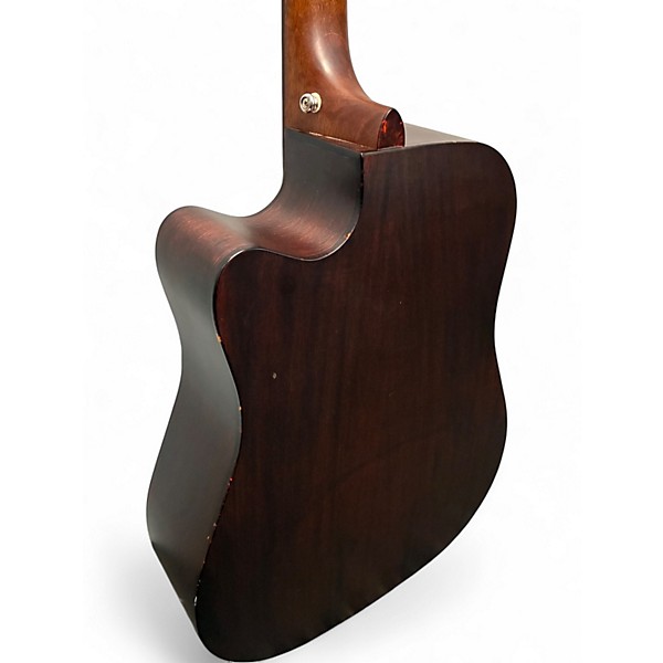 Used Ibanez Aw400ce 2 Color Sunburst Acoustic Electric Guitar