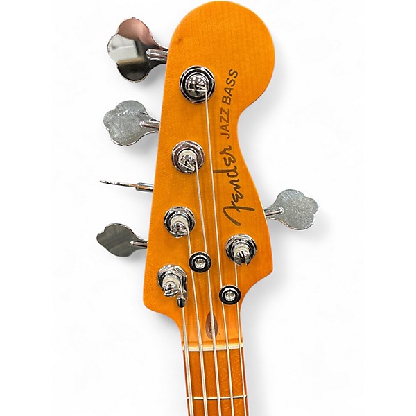 Used Fender American Ultra II Jazz Bass Alpine White Solid Body Electric Guitar