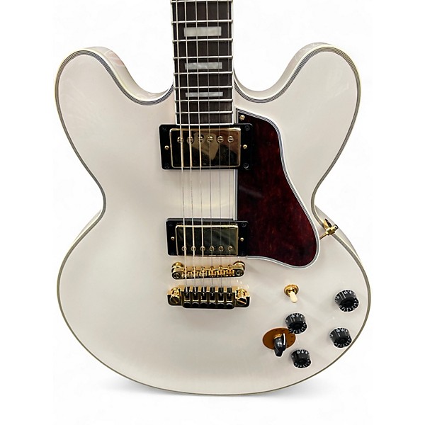 Used Epiphone BB King Lucille WHITE Hollow Body Electric Guitar