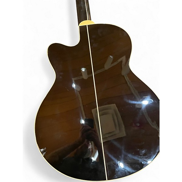 Used Ibanez AEB10E Black Acoustic Bass Guitar