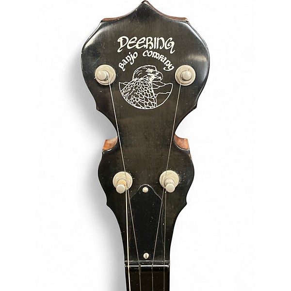 Used 2001 Deering Deluxe 5-String Brown Banjo