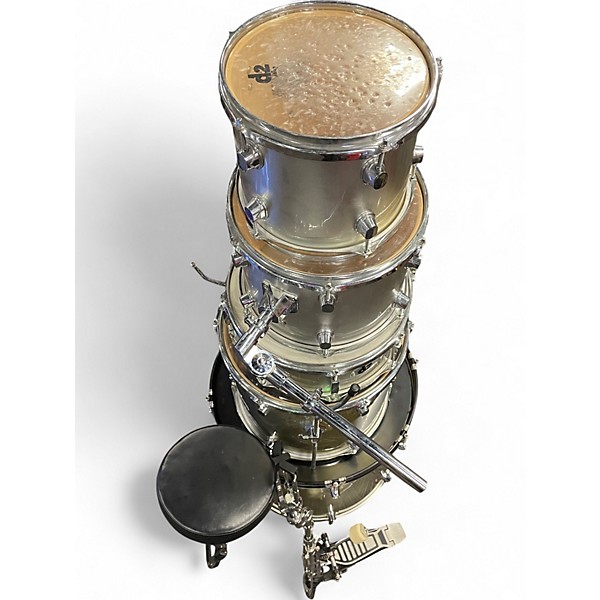Used ddrum 5 Piece D2 Metallic Silver Drum Kit