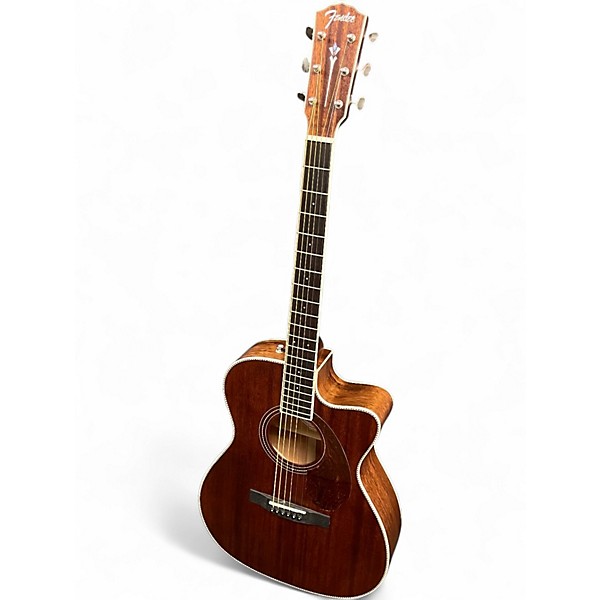 Used Fender Paramount PM-3 Mahogany Acoustic Electric Guitar