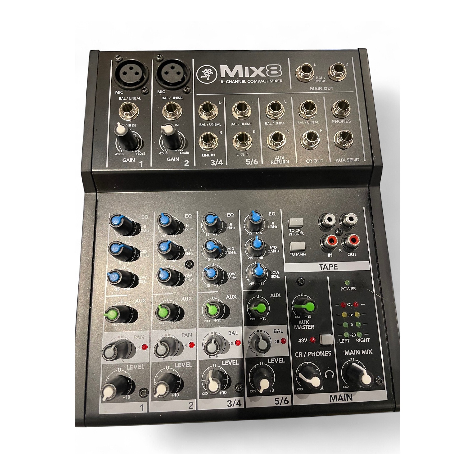 Used Mackie MIX 8 Powered Mixer | Guitar Center
