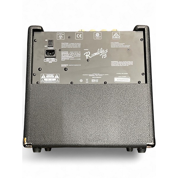Used Fender Rumble 15 15W 1X8 Bass Combo Amp