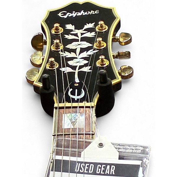 Used Epiphone Sheraton II Black Hollow Body Electric Guitar