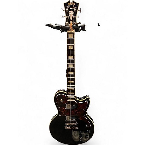 Used D'Angelico ATLANTIC BLACK Solid Body Electric Guitar
