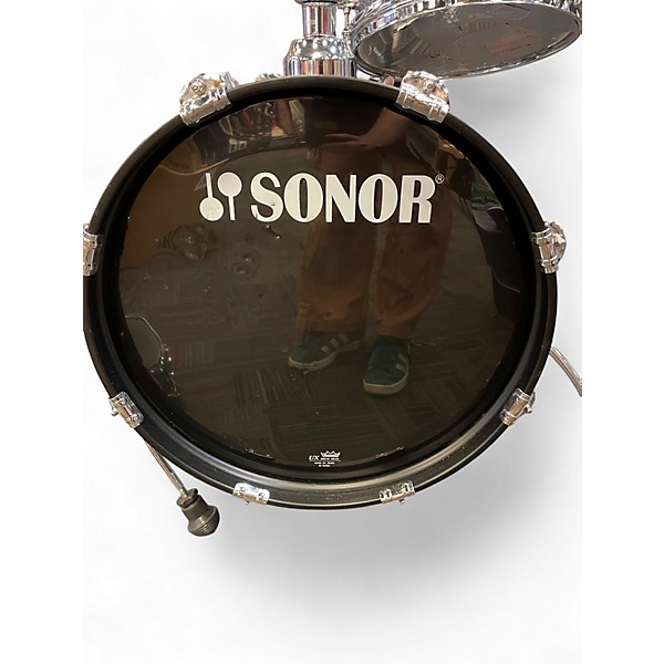 Used SONOR 4 Piece AQ2 Safari Maple 4-Piece Titanium Quartz Drum Kit