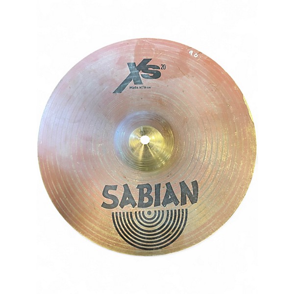 Used SABIAN 14in XS20 Hi Hat Pair Cymbal