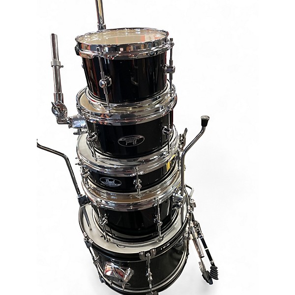Used Pearl 5 Piece ROADSHOW JUNIOR Black Drum Kit