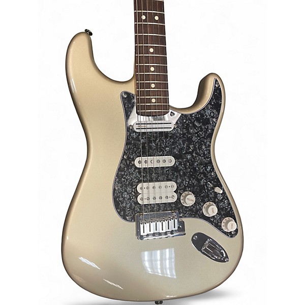 Used Fender American SRS HSS Stratocaster Metallic Gold Solid Body Electric Guitar