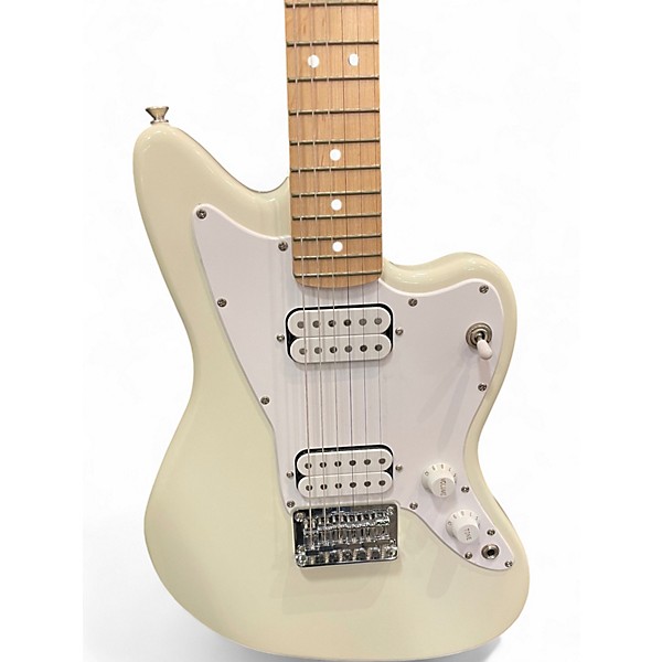 Used Squier Jazzmaster Mini Olympic White Solid Body Electric Guitar