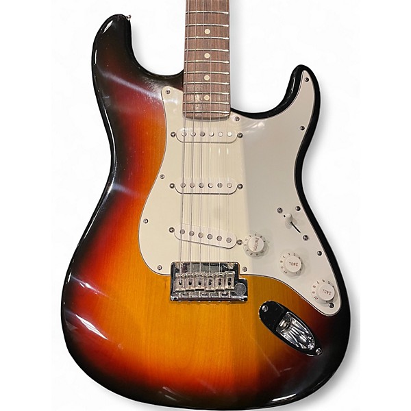 Used Fender American Standard Stratocaster 3 Tone Sunburst Solid Body Electric Guitar
