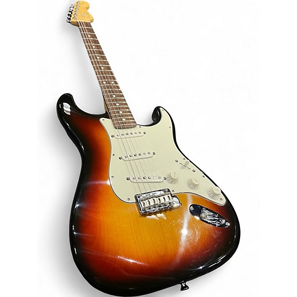 Used Fender American Standard Stratocaster 3 Tone Sunburst Solid Body Electric Guitar