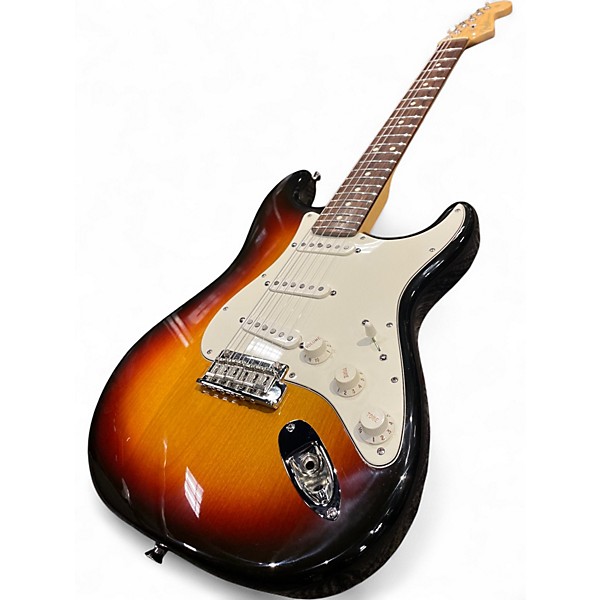 Used Fender American Standard Stratocaster 3 Tone Sunburst Solid Body Electric Guitar