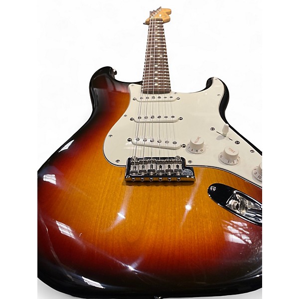 Used Fender American Standard Stratocaster 3 Tone Sunburst Solid Body Electric Guitar