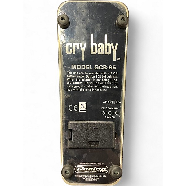 Used Dunlop GCB95 Original Crybaby Wah Effect Pedal