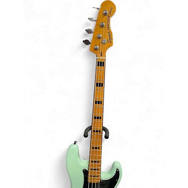 Used Squier Classic Vibe 1970S Precision Bass Surf Green Electric Bass Guitar