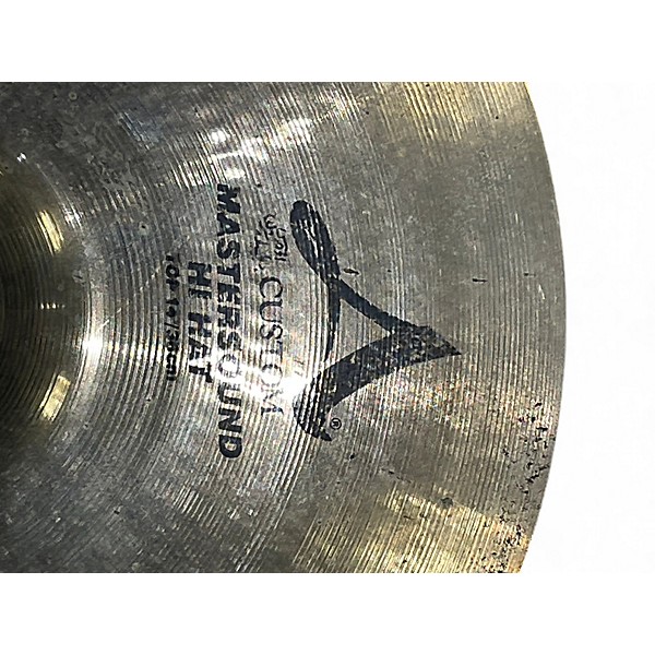 Used Zildjian 14in A Custom Mastersound Hi Hat Top Cymbal