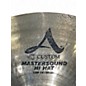 Used Zildjian 14in A Custom Mastersound Hi Hat Top Cymbal