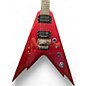 Used Dean Dime Razorback V Candy Apple Red Metallic Solid Body Electric Guitar