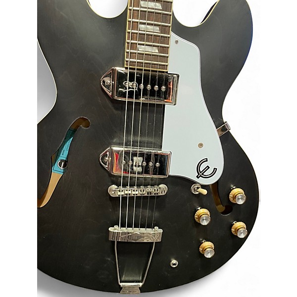 Used Epiphone Casino Hollowbody Satin Black Hollow Body Electric Guitar